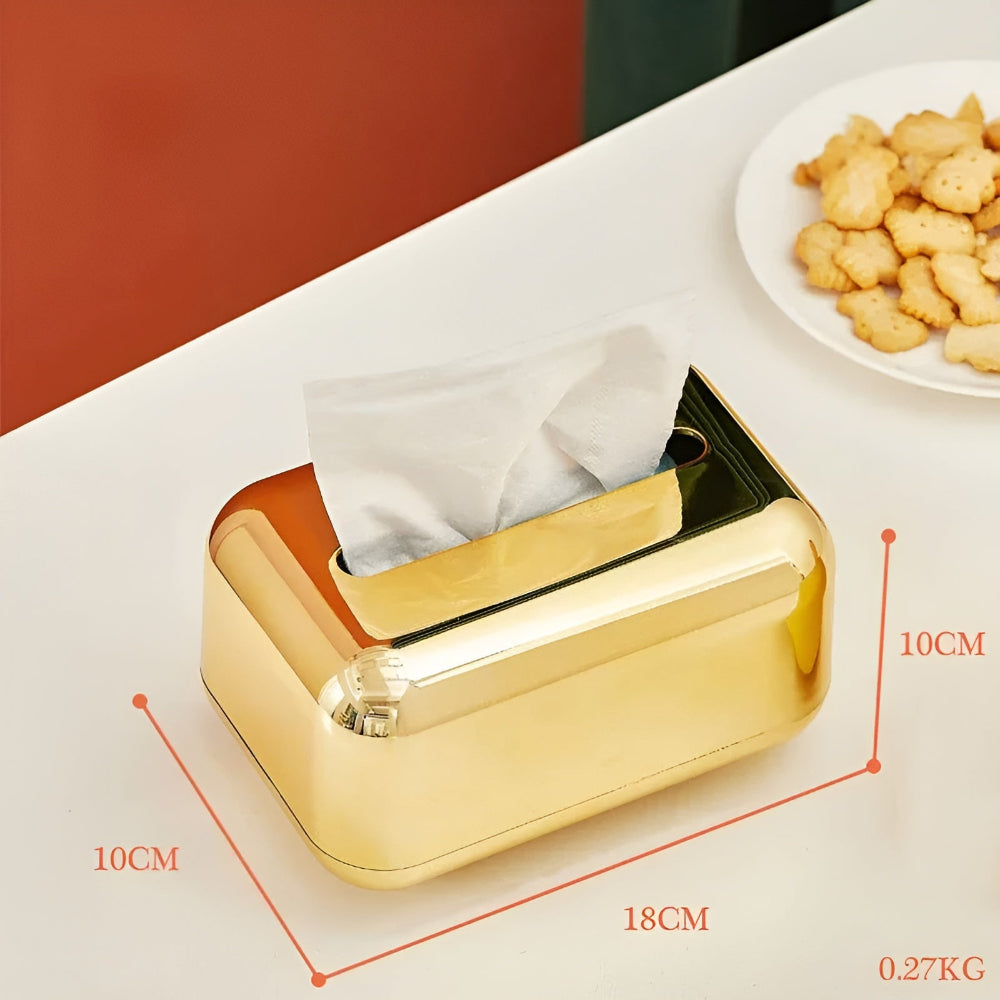 Guldspejl Tissue Holder – Luksuriøs Opbevaring til Dit Hjem