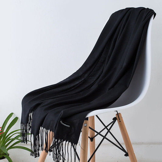 Kvindernes Bløde og Elegante Cashmere Halstørklæde