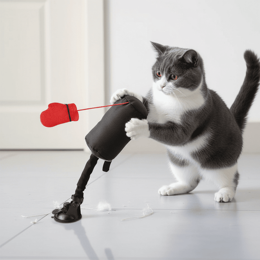 Katteleg Punching Bag - Aktiv Sjov og Motion for Din Kat