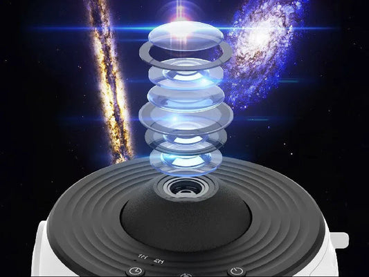 Fortryllende Stjerneprojektor med HD Billeder og 360° Rotation