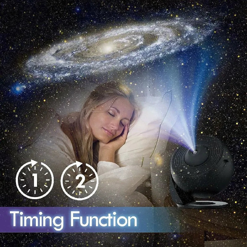 Stjernehimmel Projektor med 360° Rotation og 12 Effekter