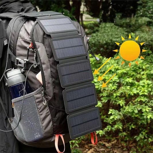 Letvægts Solpaneler til Camping og Udendørs Aktiviteter