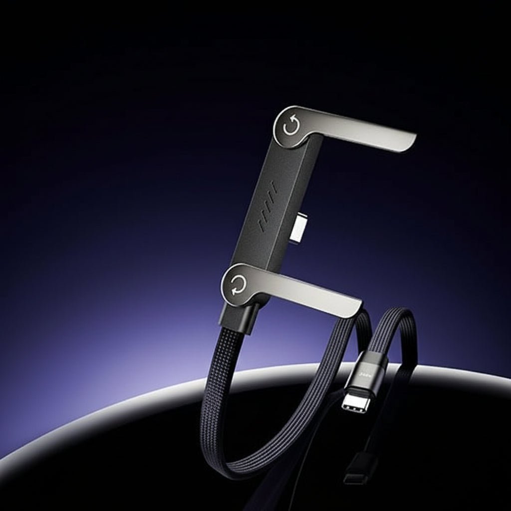 USB C Opladningskabel med Indbygget Telefonholder