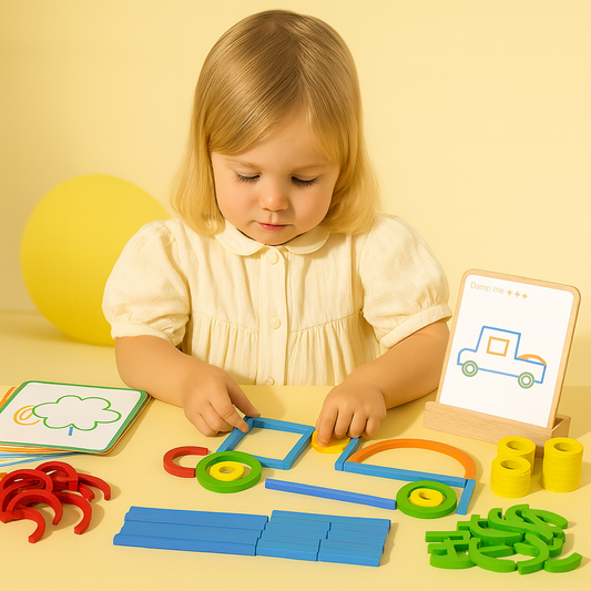 Montessori Læringslegetøj: Stabelringe for Kreativ Udvikling