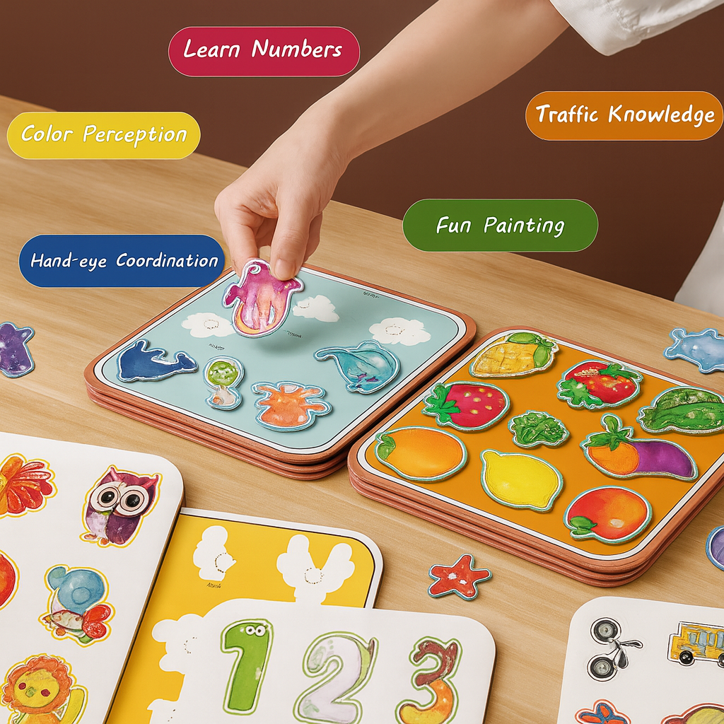 Påfyllningsbar Montessori rit- och berättelsebok för barn