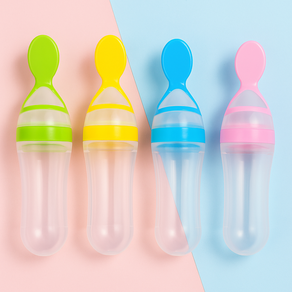 Smart silikonflaska för barnmat – hygienisk och enkel att använda