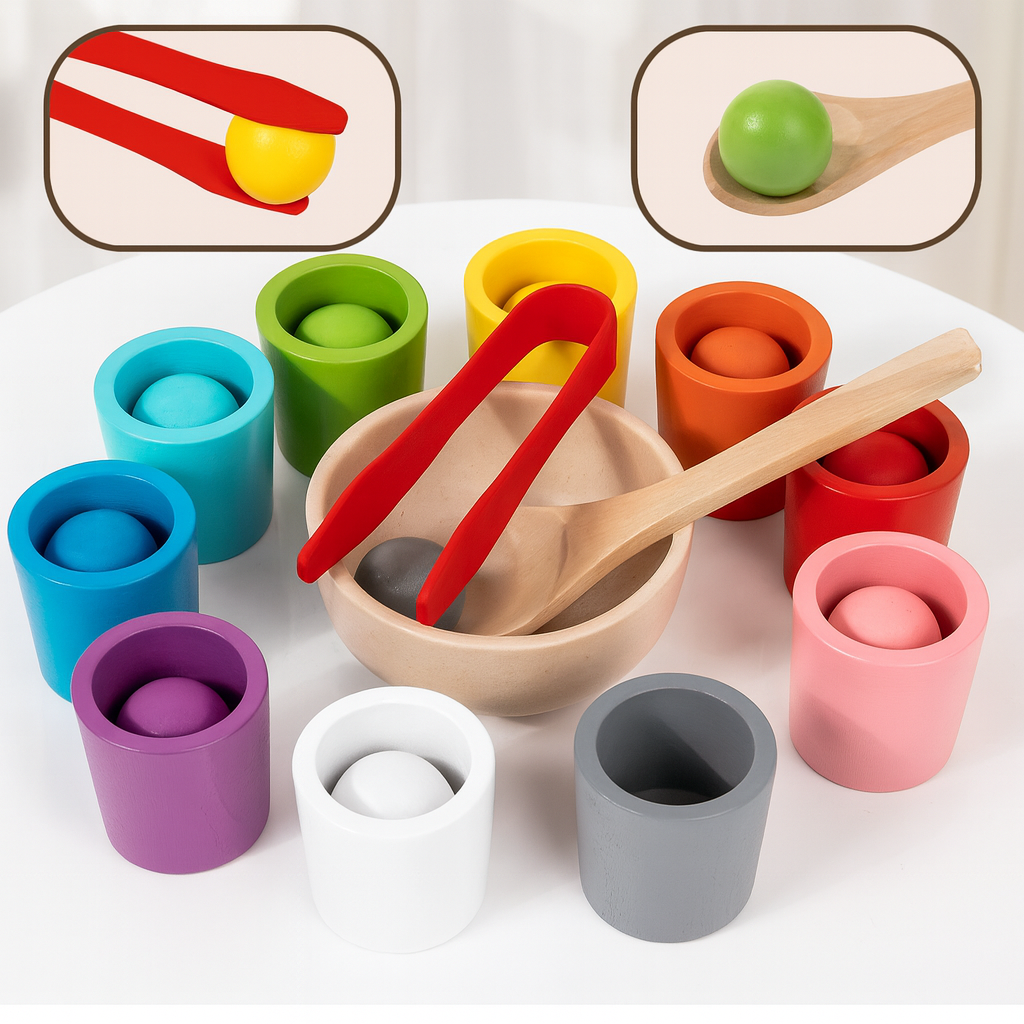Montessori Färg & Form Lärset - Stimulerar Kreativt Lärande
