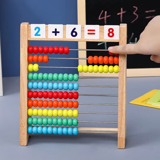 Klassisk Træ Abacus til Legende Læring og Motorik Udvikling