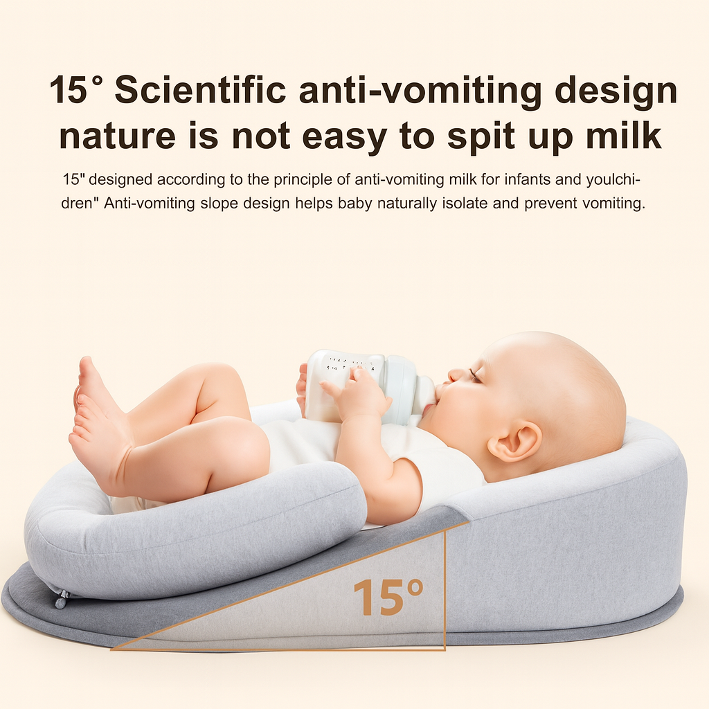 Ergonomisk Babykilkudde med Antirefluxstöd