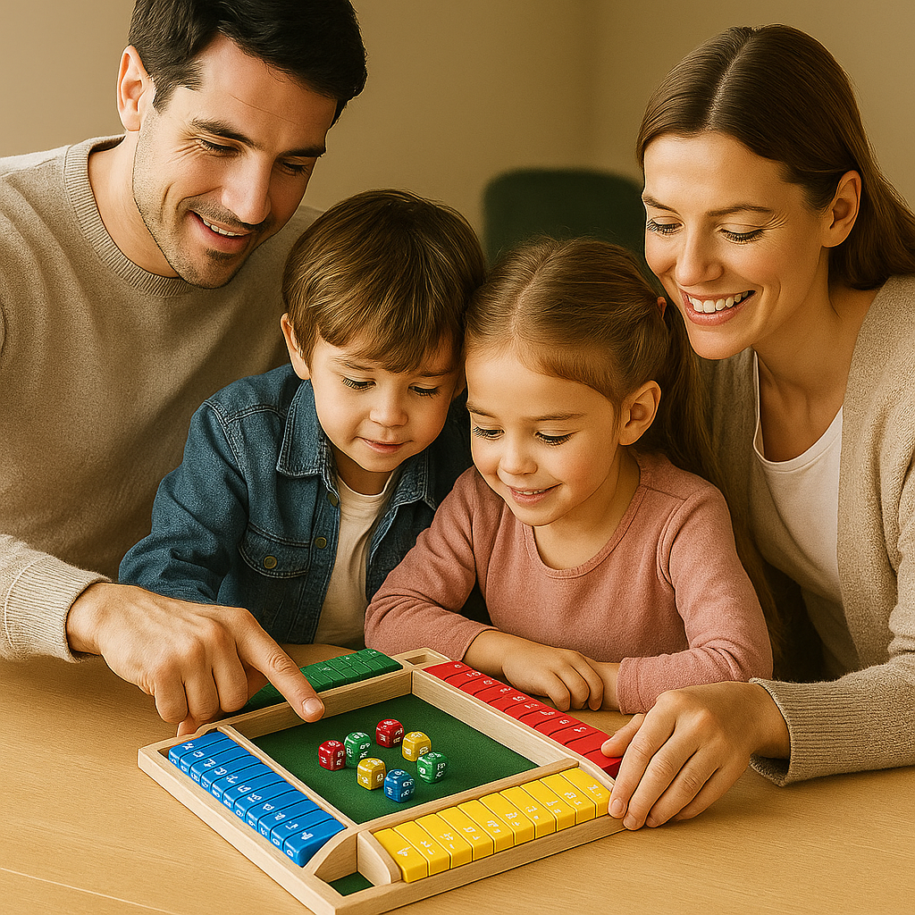 Shut the Box – Familjespel med 4 Spelare Kul och Lärande