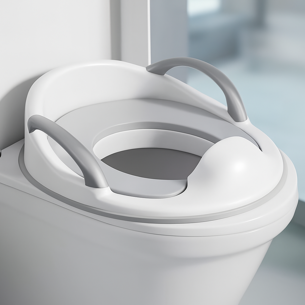 Børne Toilettræningssæde med Armlæn – Sikker & Komfortabel