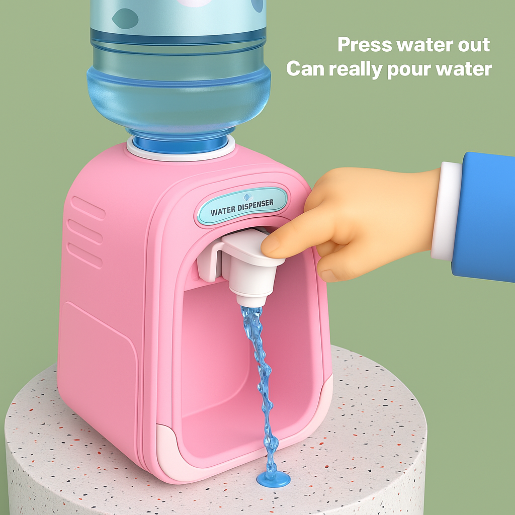 Sjov Børnevanddispenser med Tegneserie Design – Lær & Leg