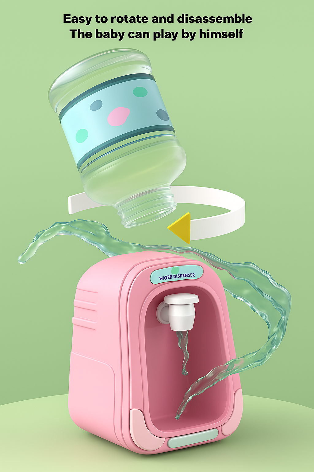 Sjov Børnevanddispenser med Tegneserie Design – Lær & Leg