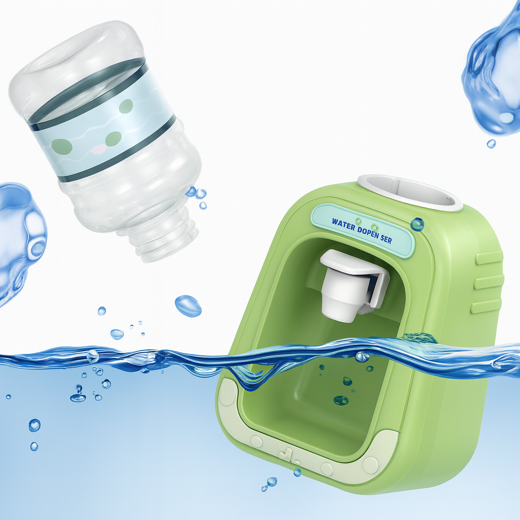 Sjov Børnevanddispenser med Tegneserie Design – Lær & Leg