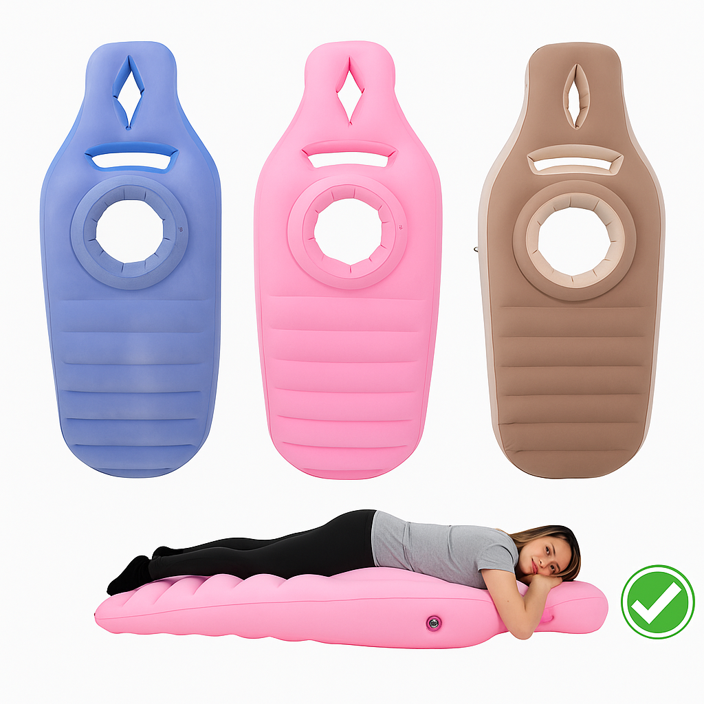 Oppustelig Graviditetsmadras med Ergonomisk Støtte