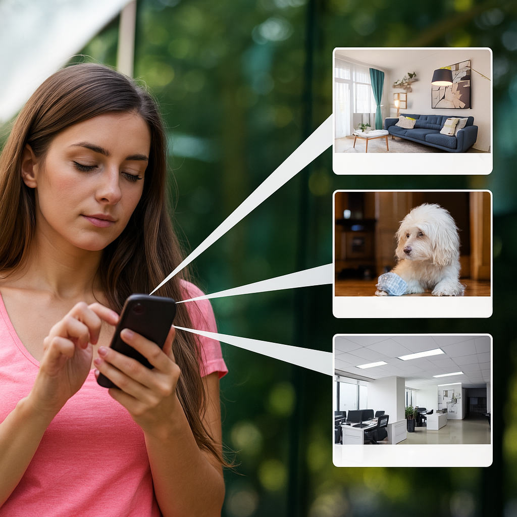 Trådløst Kamera med 1080P og App-kontrol til Udendørs Brug