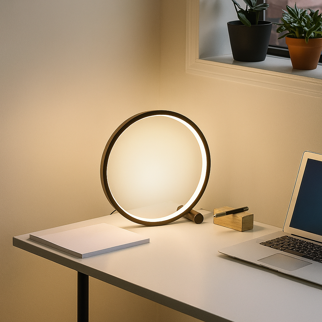 Minimalistisk LED Bordlampe med Touch – Stilfuld & Energibesparende