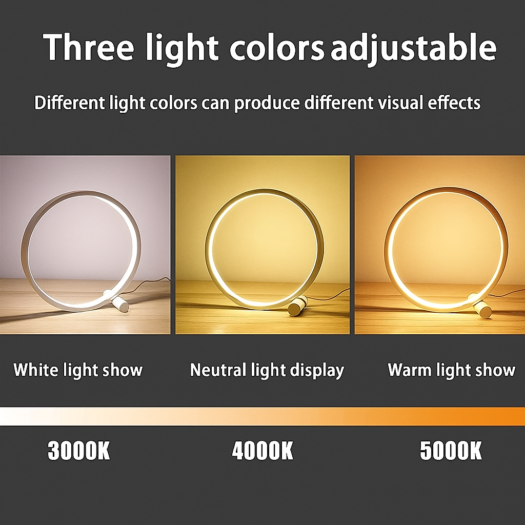 Minimalistisk LED Bordlampe med Touch – Stilfuld & Energibesparende