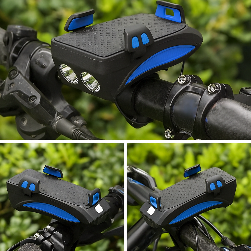 Cykelholder med Powerbank & LED-lys - Alt-i-en Løsning