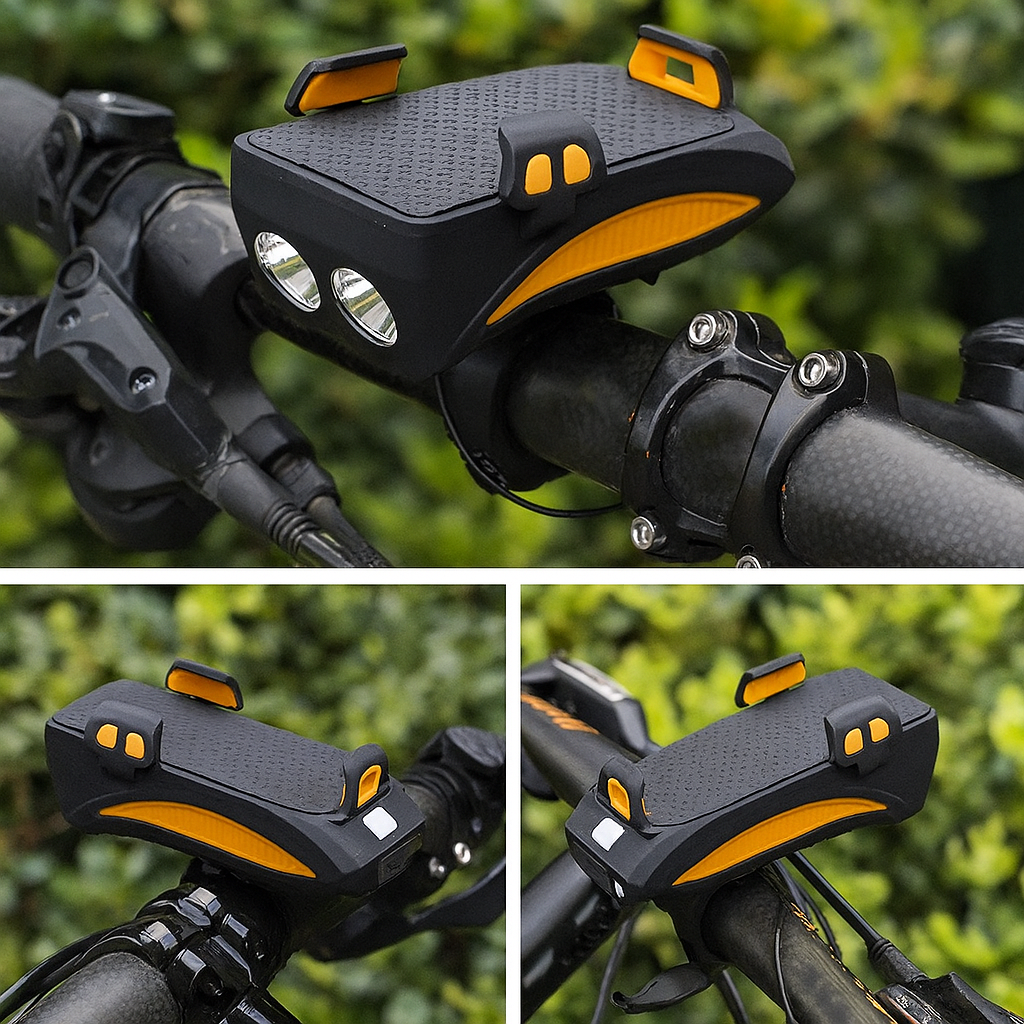 Cykelholder med Powerbank & LED-lys - Alt-i-en Løsning