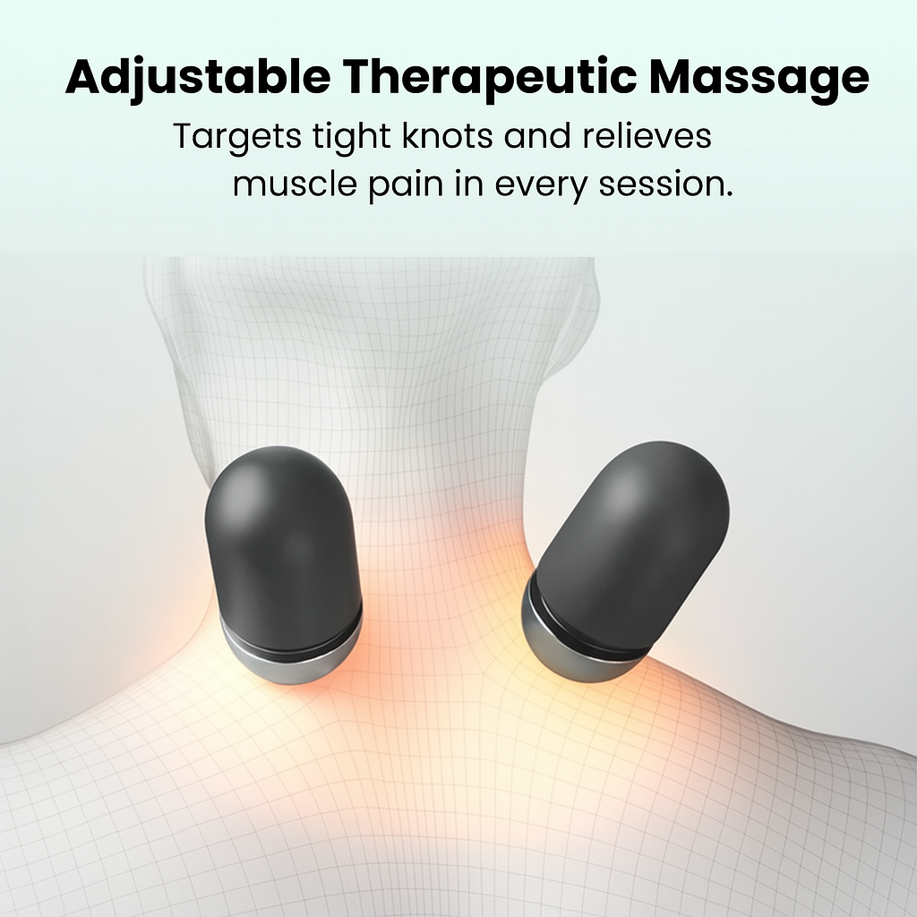 Smart Nakke Massager med 3-i-1 Terapi til Hurtig Lindring