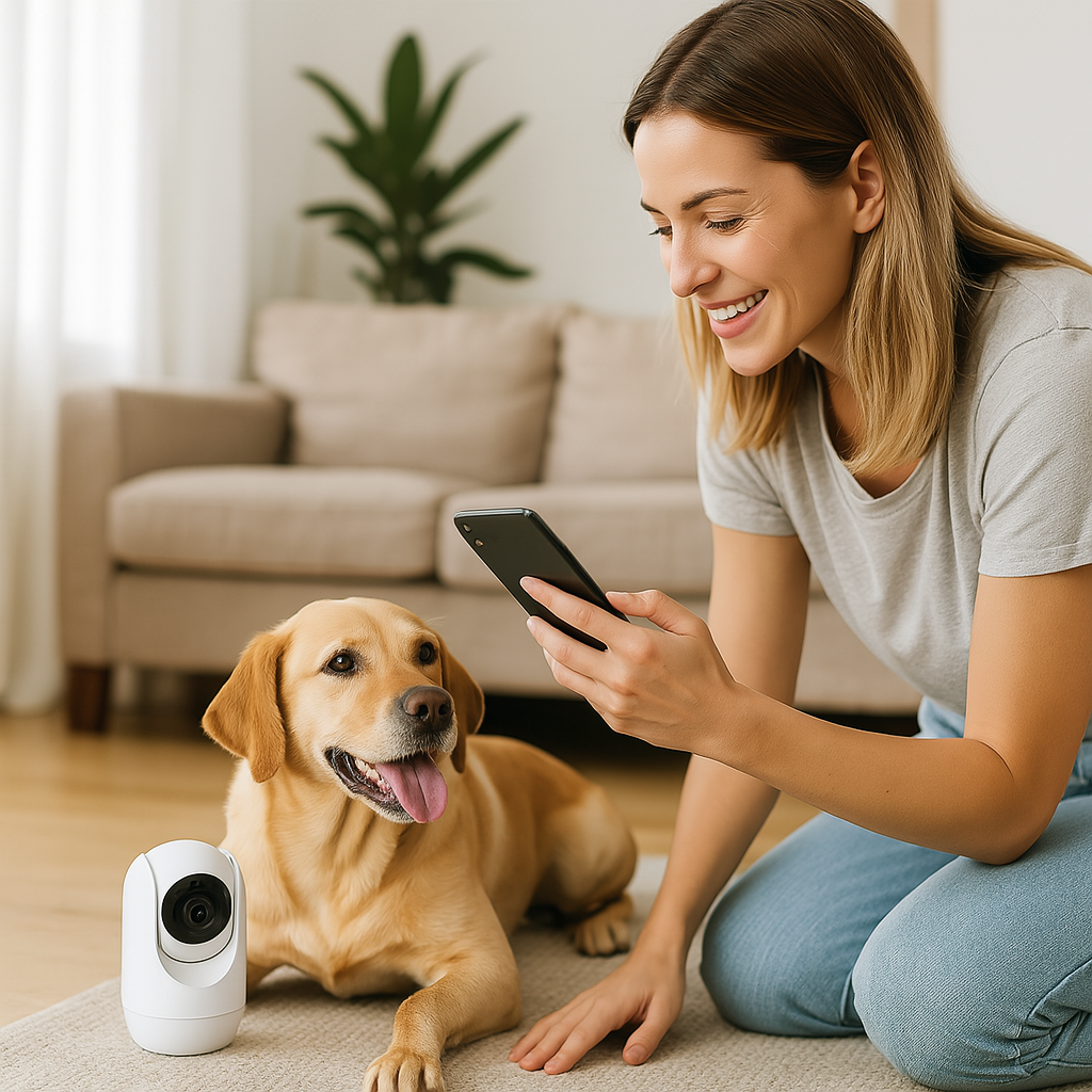 Smart 360° Kamera til Kæledyr - Tryghed og Overvågning