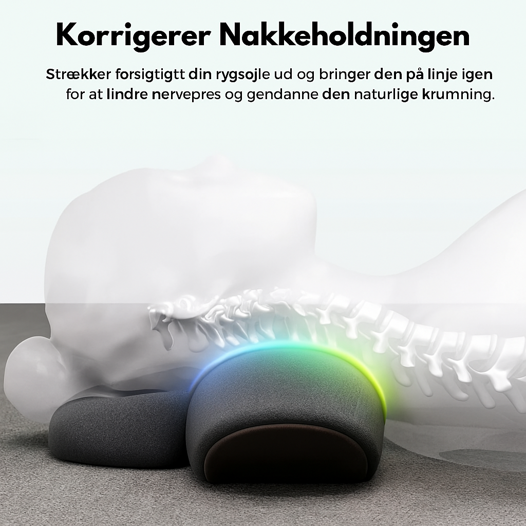 3-i-1 Nakkemassager med Varme og Vibrationsfunktion
