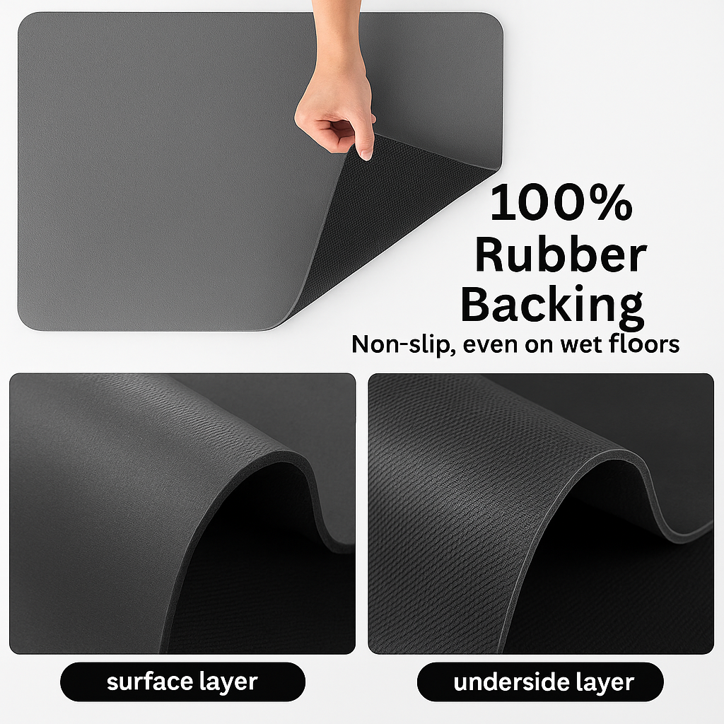 Ultraabsorberende opvaskemåtte - Hurtigtørrende og stilfuld