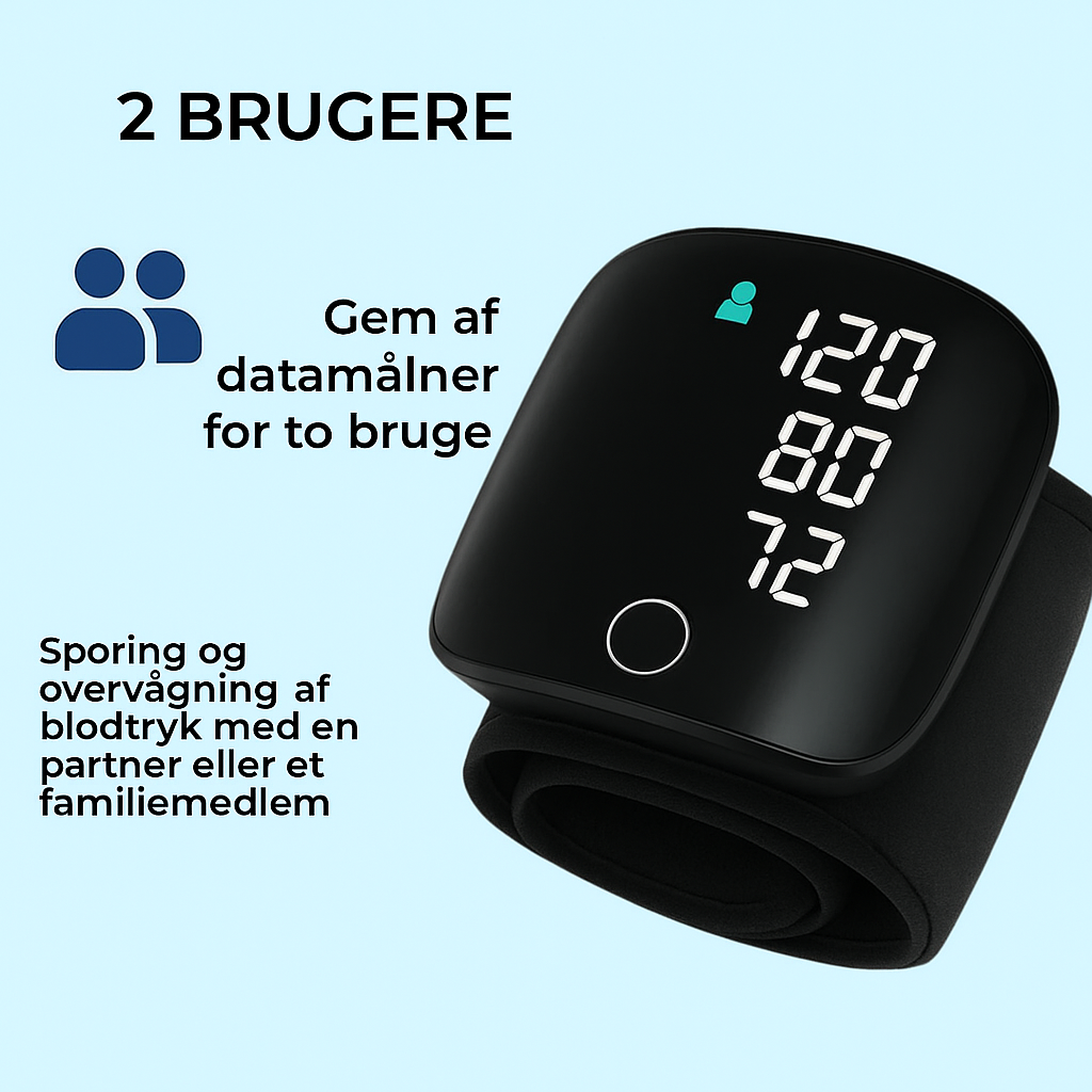 Precision Blodtrycksmätare med Bluetooth & Arytmidetektering