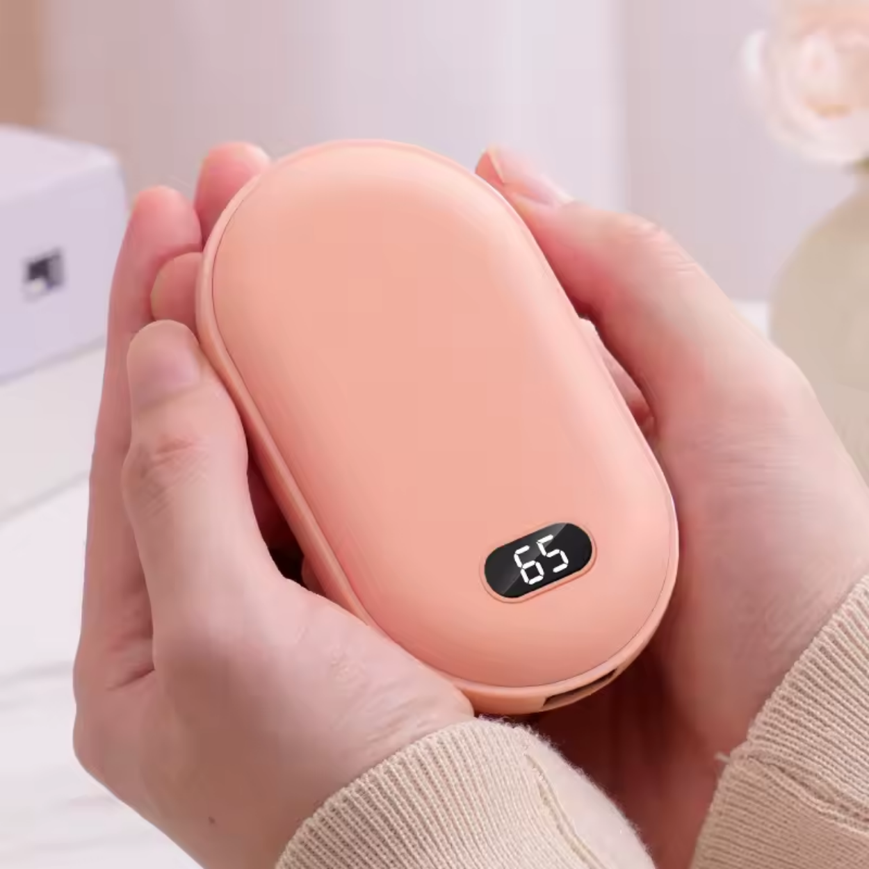 Uppladdningsbara elektriska värmehandskar med powerbank