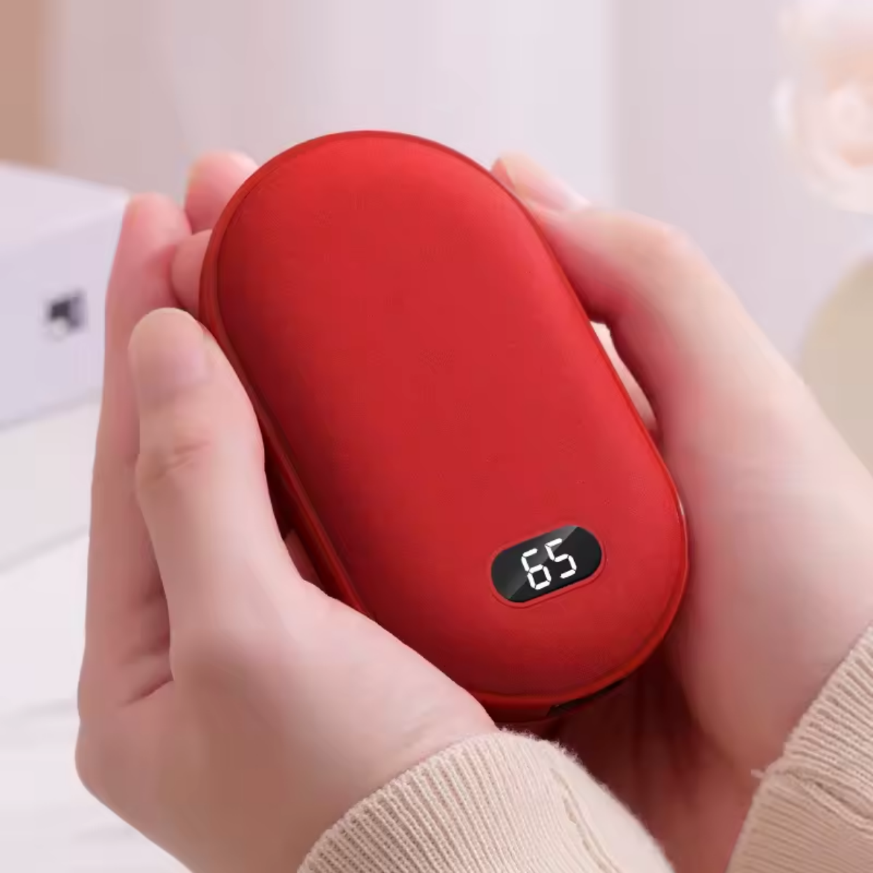 Uppladdningsbara elektriska värmehandskar med powerbank