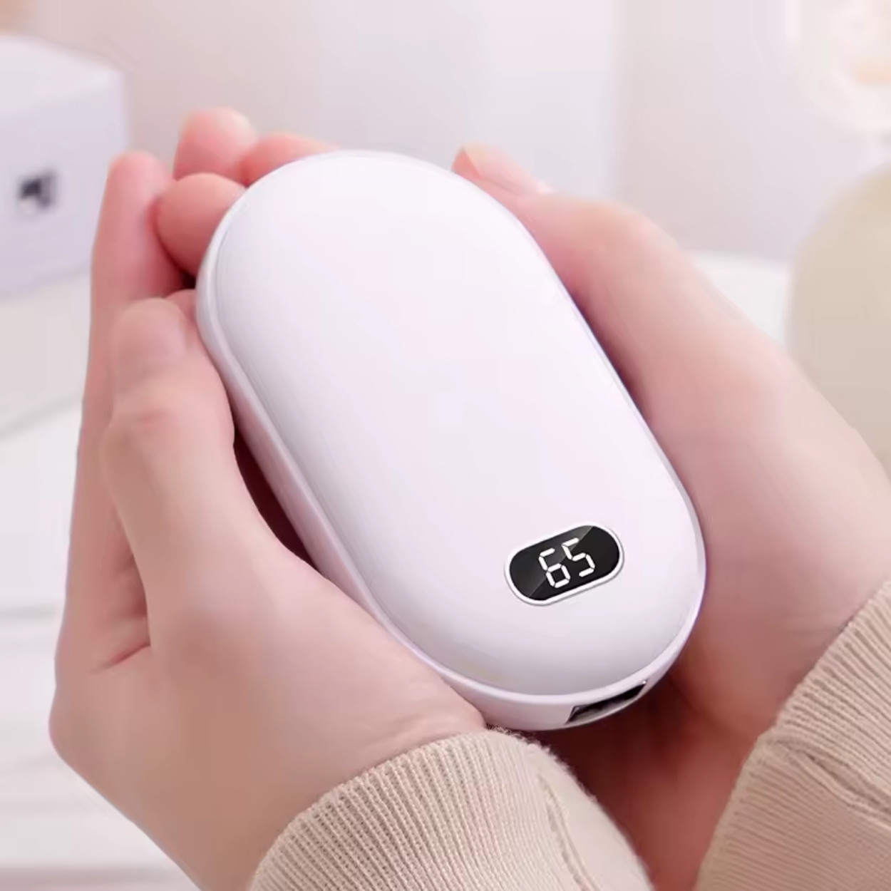 Uppladdningsbara elektriska värmehandskar med powerbank