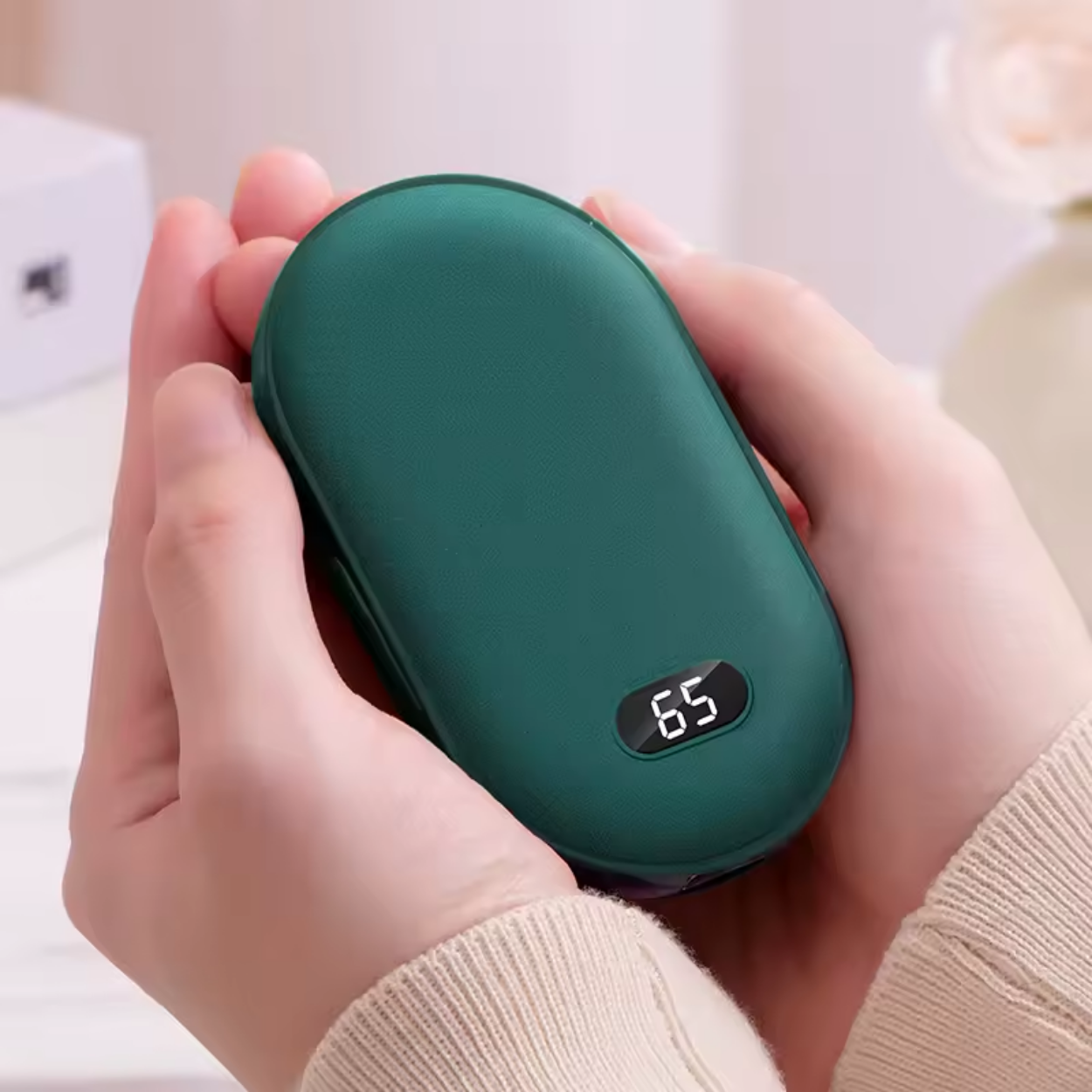 Uppladdningsbara elektriska värmehandskar med powerbank