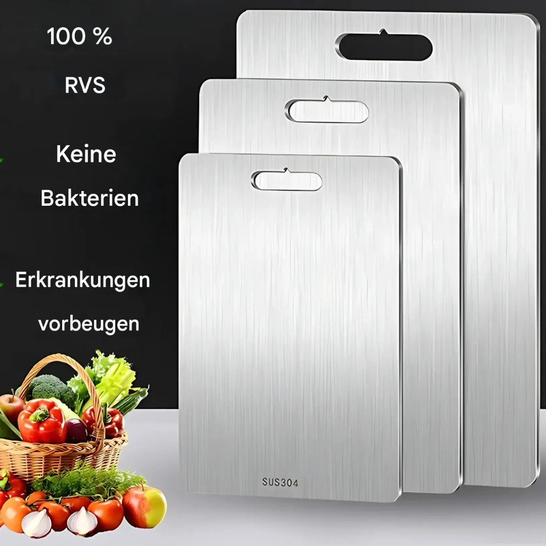 Snygg och Säker Skärbräda i Rostfritt Stål - SafeSlice