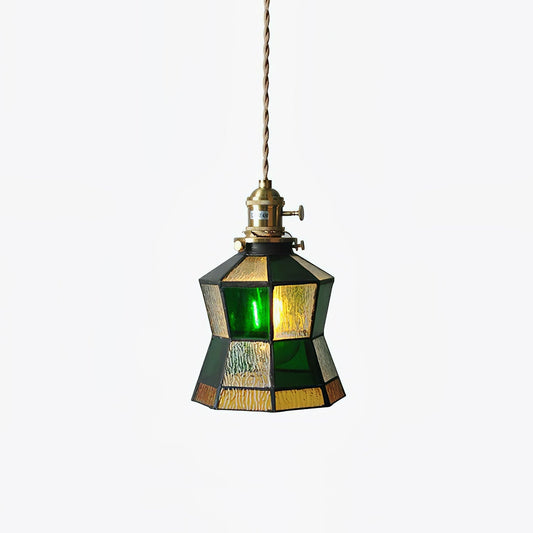Elegant retrotaklampa med varma nyanser och tidlös design
