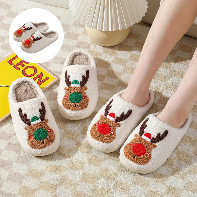 Julens renar inomhusskor - mjuka slip-on-skor