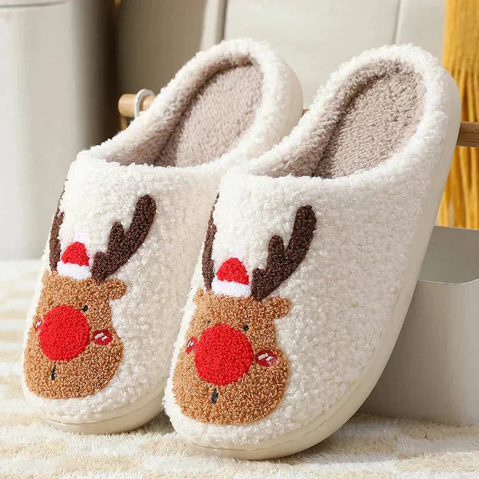 Julens renar inomhusskor - mjuka slip-on-skor