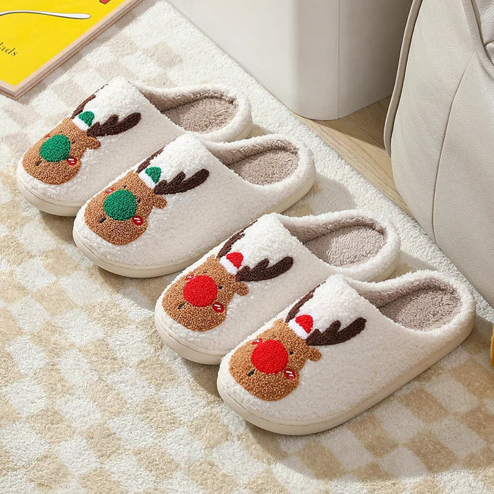 Julens renar inomhusskor - mjuka slip-on-skor