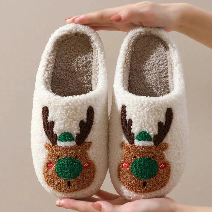 Julens renar inomhusskor - mjuka slip-on-skor