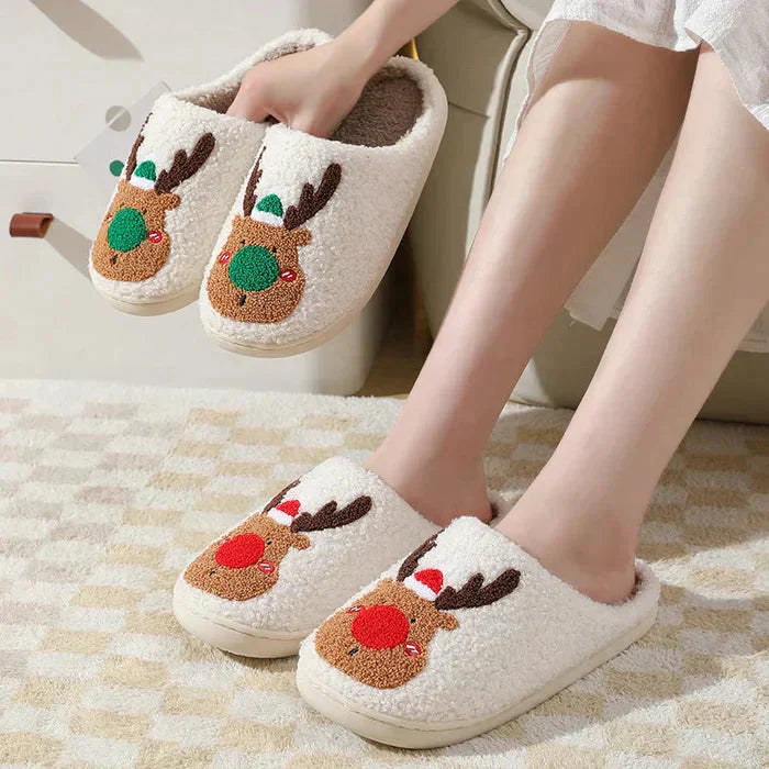 Julens renar inomhusskor - mjuka slip-on-skor