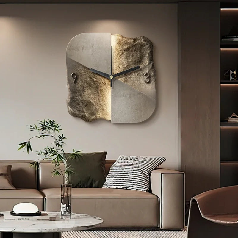 Stor Moderne Vægur 30 cm med Luksuriøst 3D-Design
