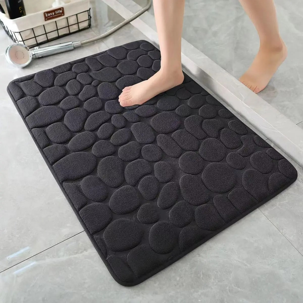 3D Badeværelsesmåtte 40x60 cm: Rutsjesikker og Absorberende