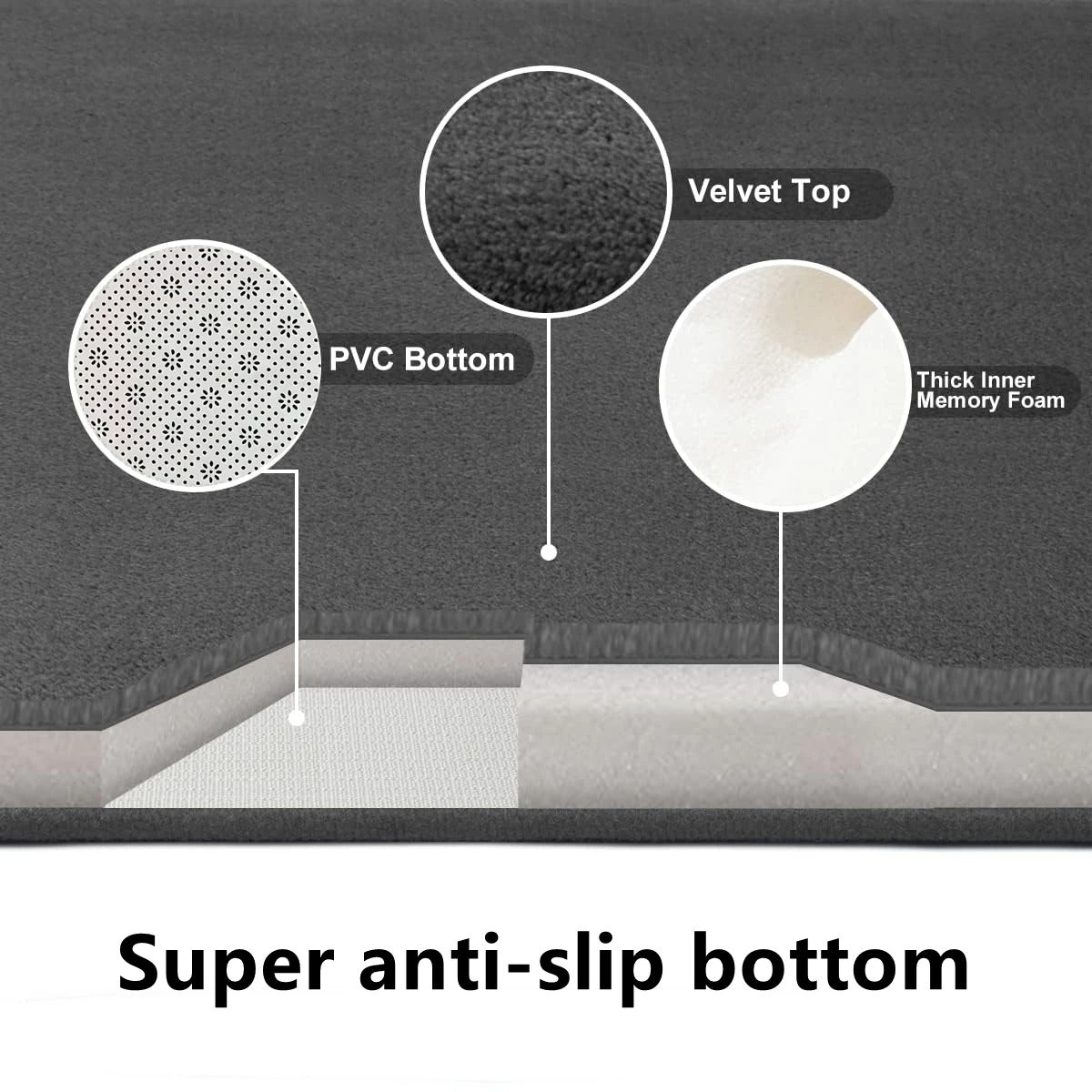 3D Badeværelsesmåtte 40x60 cm: Rutsjesikker og Absorberende