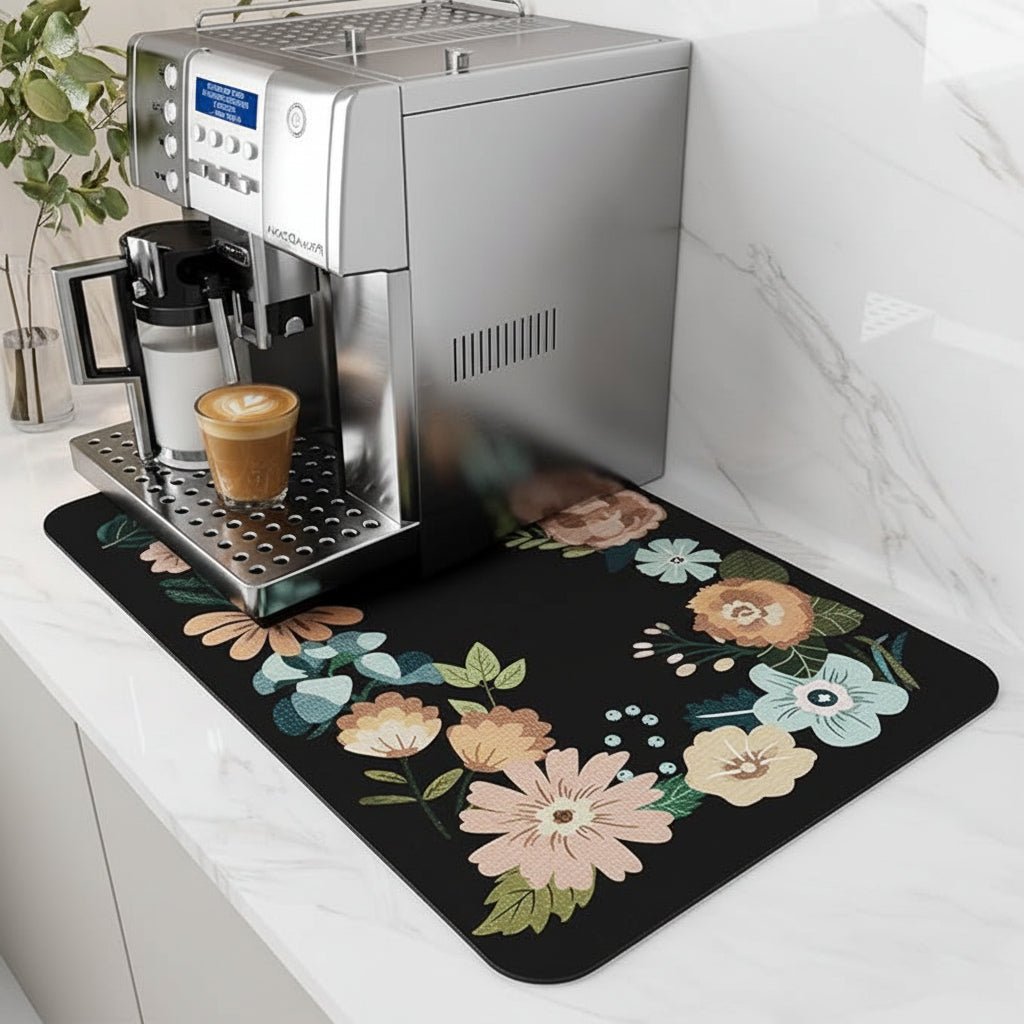 Absorberende Kaffebarmåtte – Hurtigtørrende & Plejefri