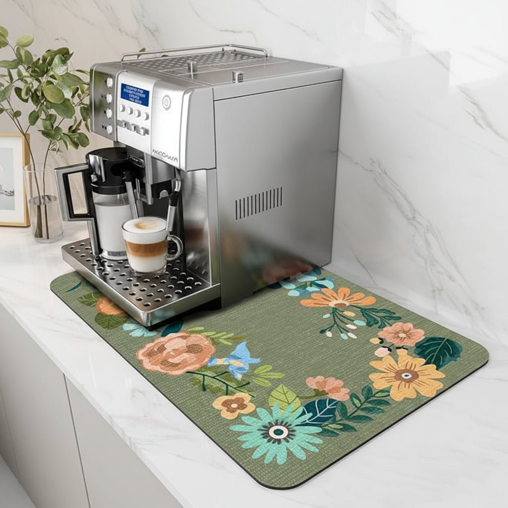 Absorberende Kaffebarmåtte – Hurtigtørrende & Plejefri