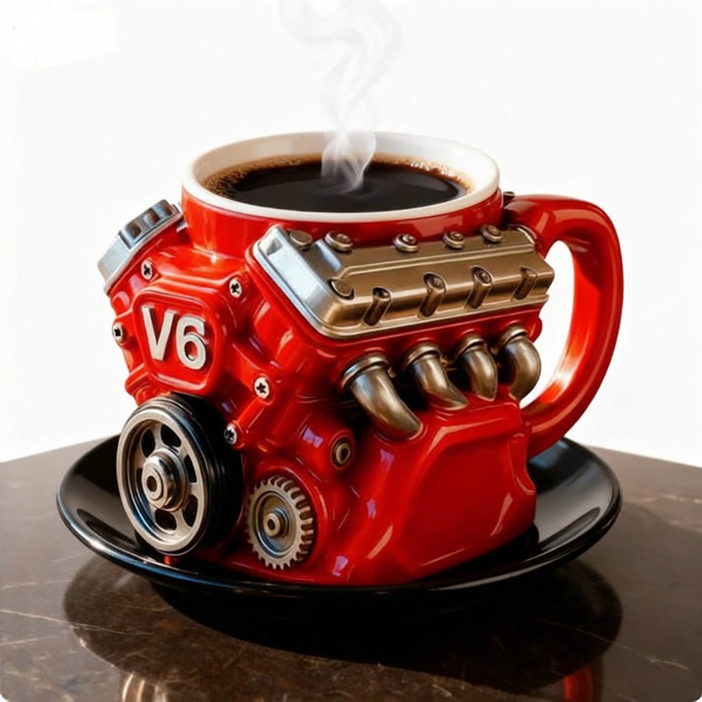 Mekanisk Kaffekrus med Unikt Engine Design til Skrivebord