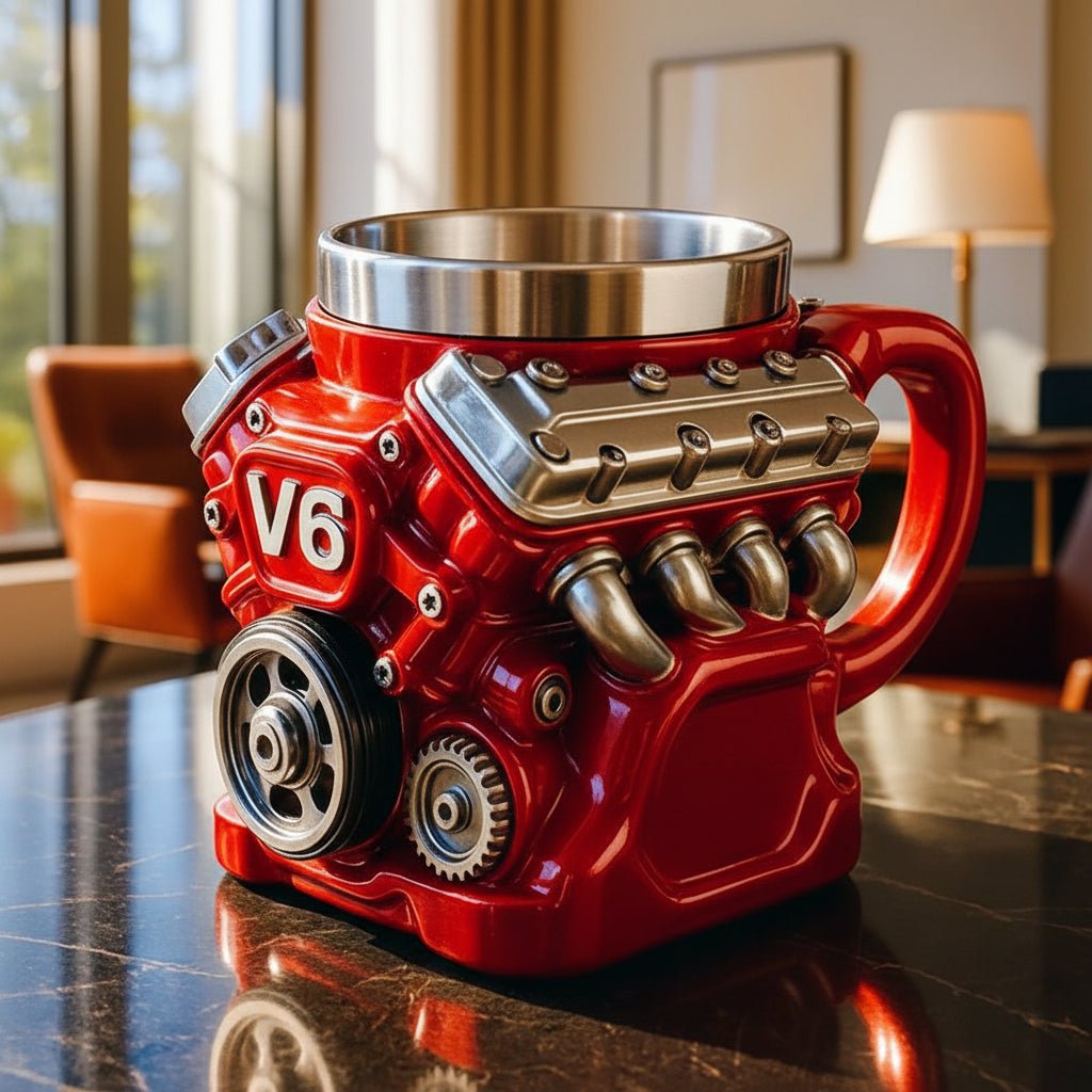 Mekanisk Kaffekrus med Unikt Engine Design til Skrivebord