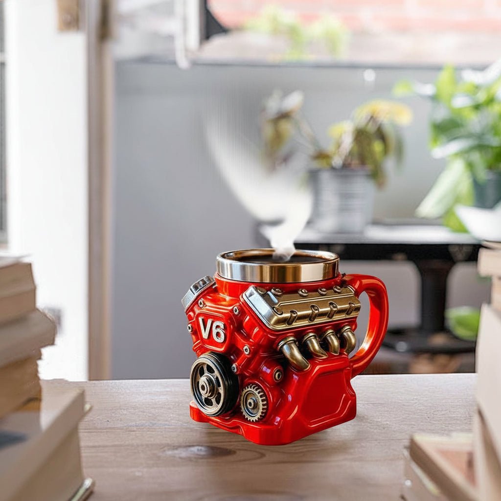 Mekanisk Kaffekrus med Unikt Engine Design til Skrivebord