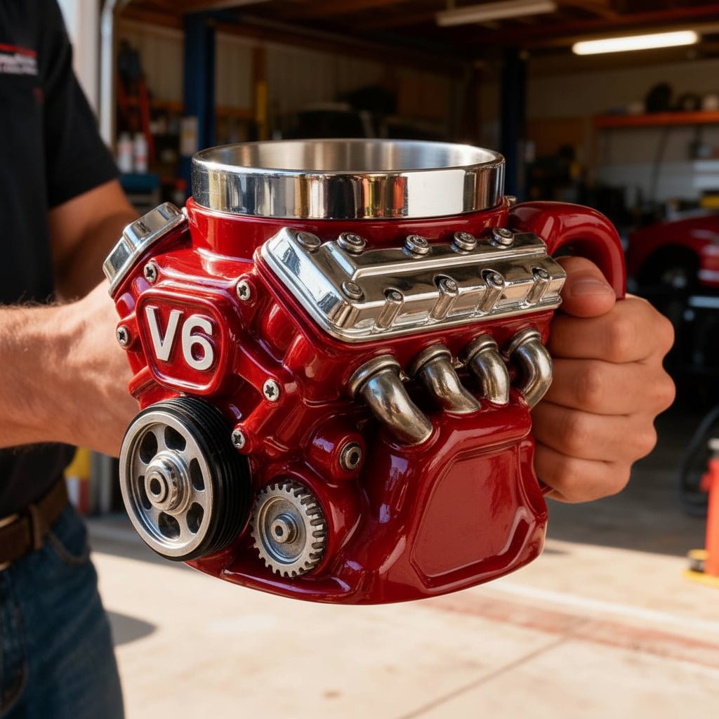 Mekanisk Kaffekrus med Unikt Engine Design til Skrivebord