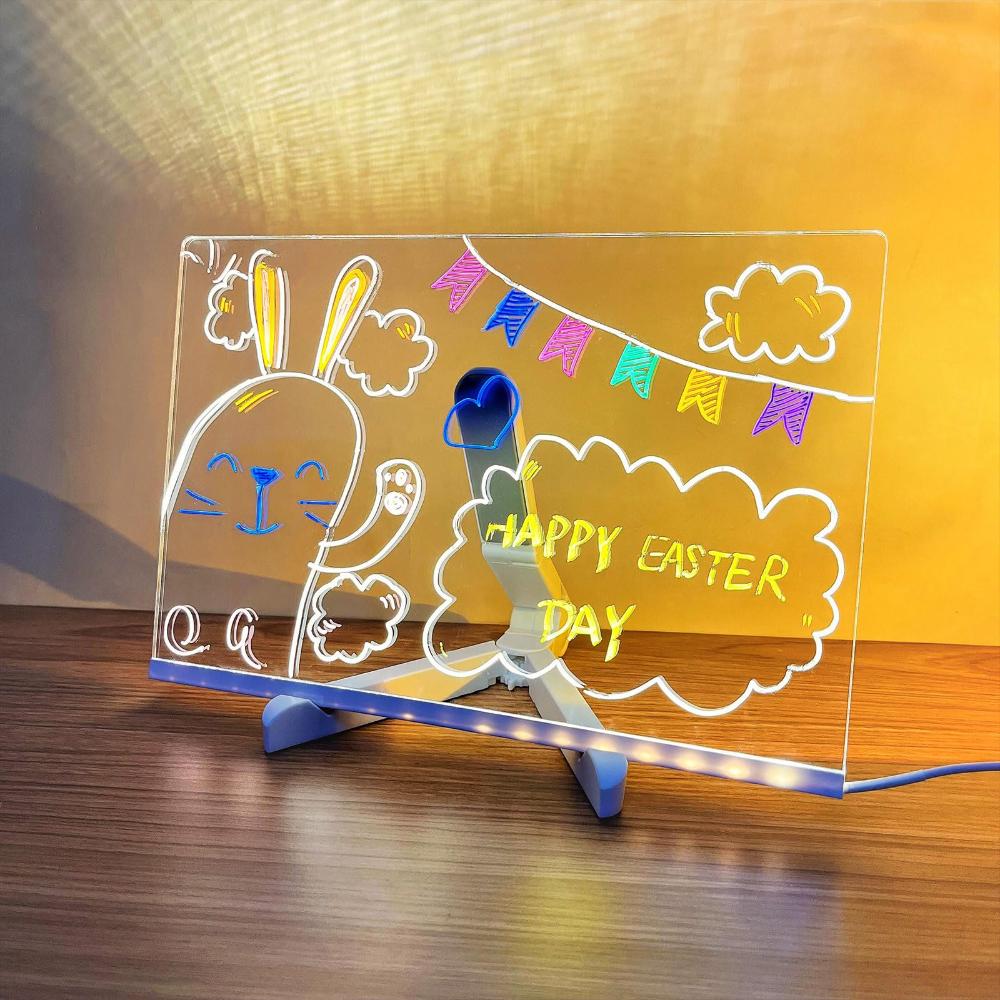 Farverig LED-notesboard til kreativ beskedafgivning